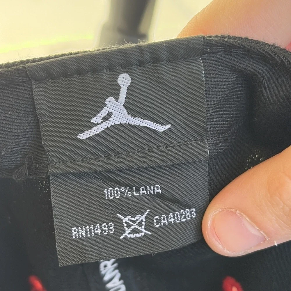 Air Jordan Wool‎ Snapback Cap Classic Black Red Jumpman Logo